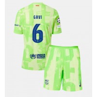 Maglie da calcio Barcelona Paez Gavi #6 Terza Maglia Bambino 2024-25 Manica Corta (+ Pantaloni corti)